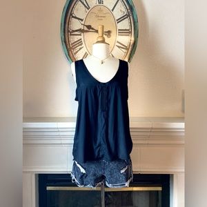 Shilla Black Dressy Tank Top